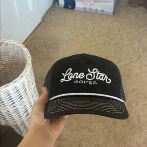 Lone Star Ropes Black and White Cap